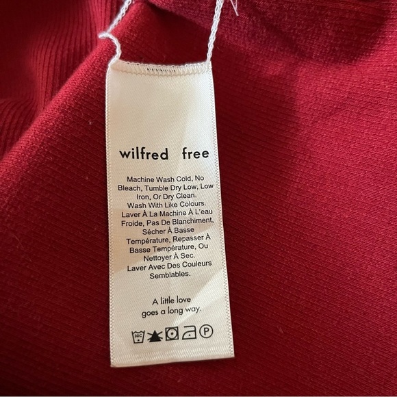 Aritzia Wilfred Free Louise Ribbed Midi Dress In Reddish Women XS - Picture 10 of 11